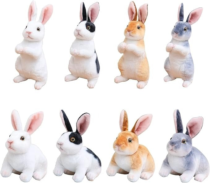 Hoeurva élethű plüss nyuszi 🐰 – aranyos, puha és megnyugtató társ a nyugodt alváshoz, a legjobb ajándék babáknak