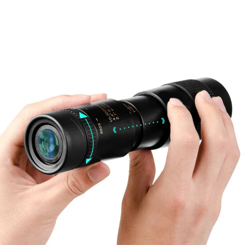 10–300× zoom HD hordozható, nagy teljesítményű távcső hosszú távú megfigyeléshez, kifejezetten égitestek és csillagképek megfigyelésére tervezve
