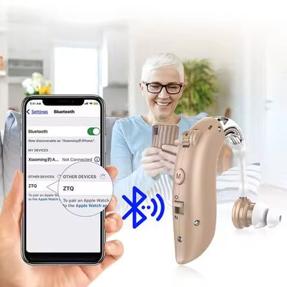 2026-os intelligens hallókészülék, erőteljes zajcsökkentő technológia, kifejezetten időseknek tervezve, egész napos kényelmes viselet
