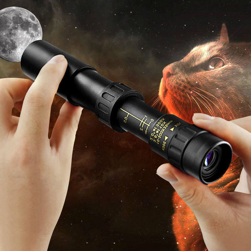 10–300× zoom HD hordozható, nagy teljesítményű távcső hosszú távú megfigyeléshez, kifejezetten égitestek és csillagképek megfigyelésére tervezve
