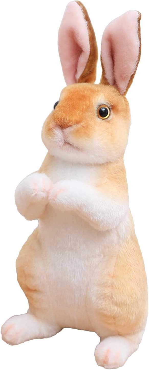Hoeurva élethű plüss nyuszi 🐰 – aranyos, puha és megnyugtató társ a nyugodt alváshoz, a legjobb ajándék babáknak