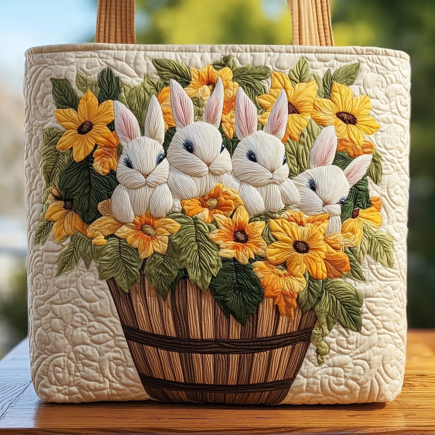 Húsvéti nyuszis steppelt táska 🐰🌸