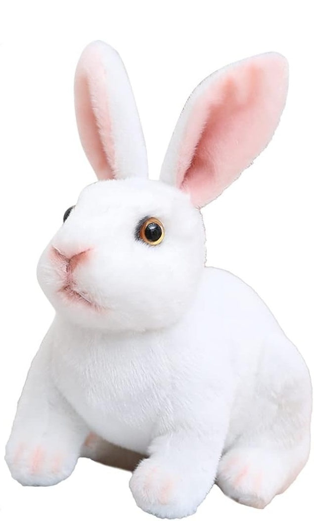 Hoeurva élethű plüss nyuszi 🐰 – aranyos, puha és megnyugtató társ a nyugodt alváshoz, a legjobb ajándék babáknak