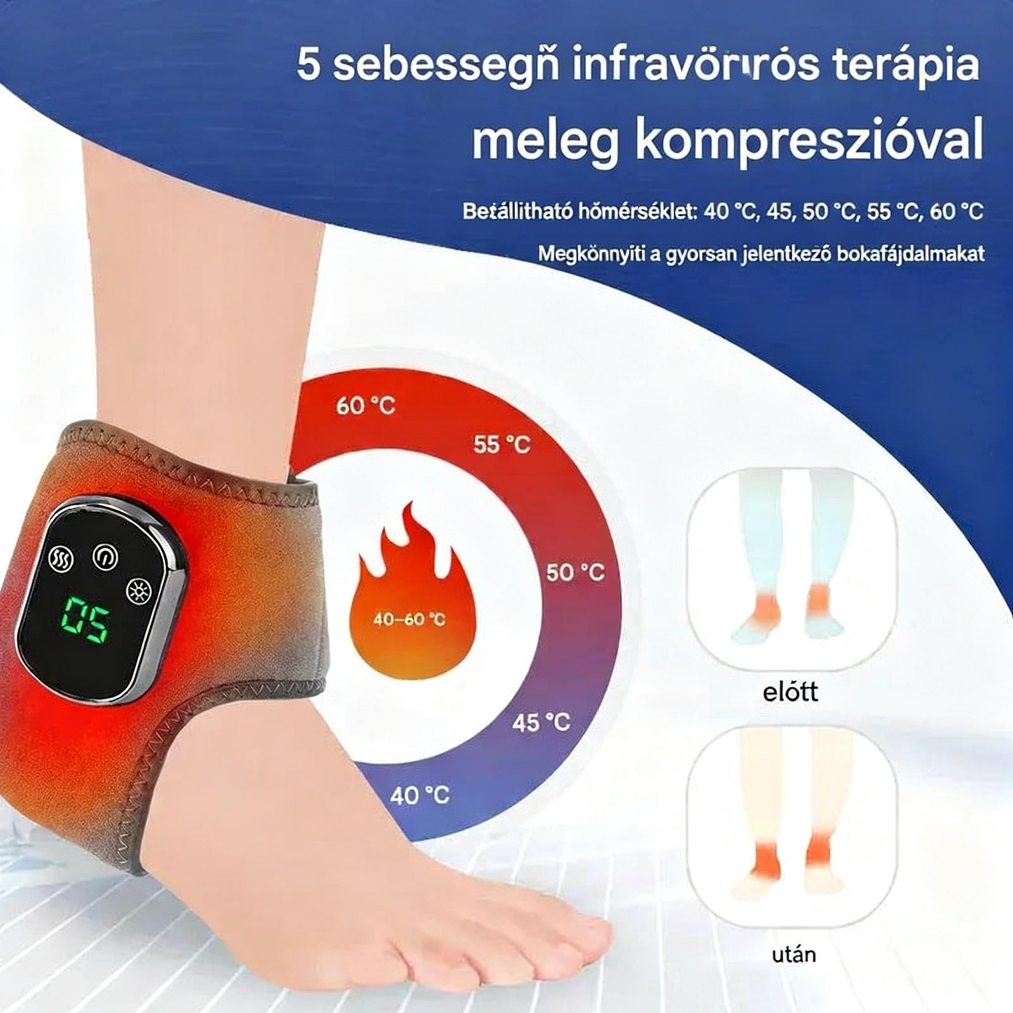 Ergonomikus lábmasszírozó készülék – Fájdalomcsillapító, kényeztető élmény otthonra ✨ A második darab most féláron!