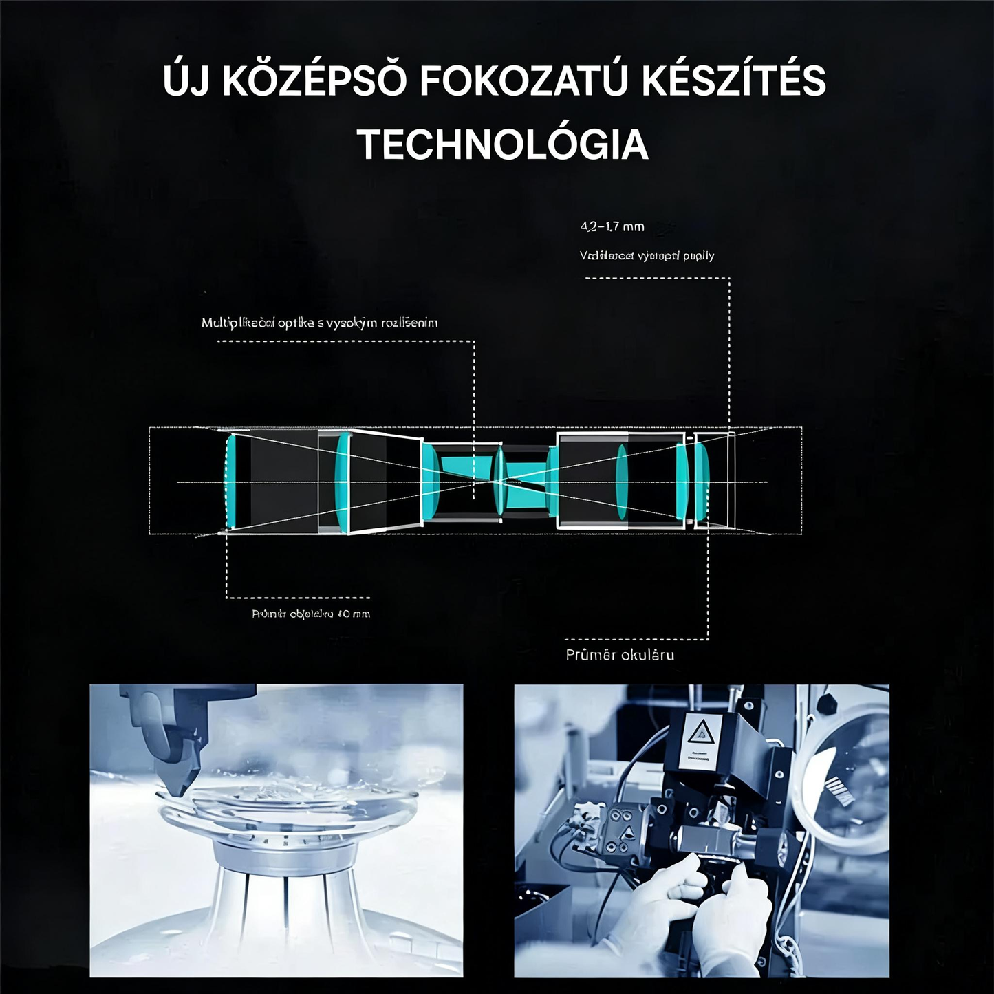 10–300× zoom HD hordozható, nagy teljesítményű távcső hosszú távú megfigyeléshez, kifejezetten égitestek és csillagképek megfigyelésére tervezve