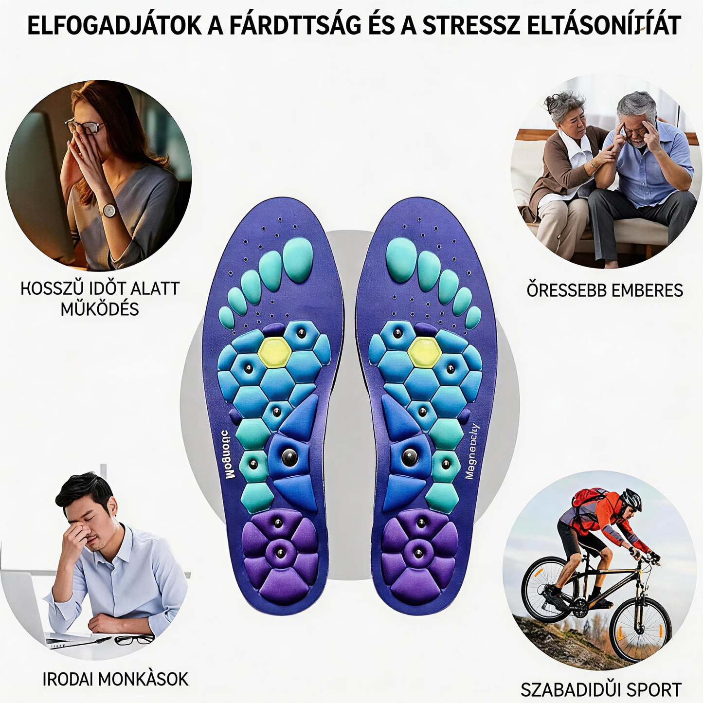Hoeurva mágneses terápiás talpbetét – Plant Care 🌿