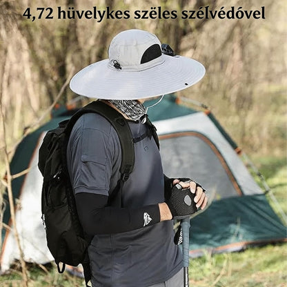 [🎉Tagoknak exkluzív ajánlat]🌞 Napelemes hűtő sapka ventilátorral – könnyű, szellős és UV-védelmes, ideális horgászathoz és tengerpartra, nőknek és férfiaknak