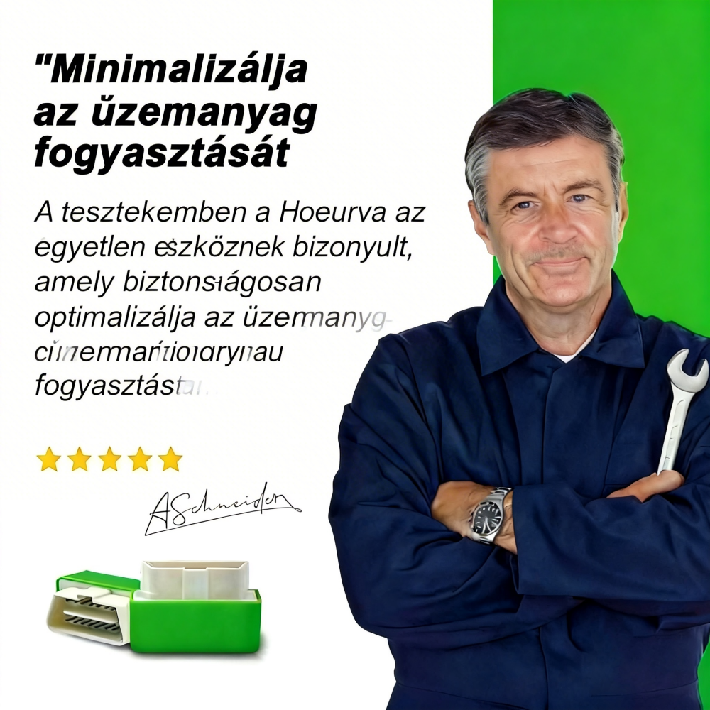 Hoeurva EcoOBD2™ – OBD2 üzemanyag-megtakarító chip | Csökkentse a fogyasztást akár 55%-kal 🚗🔥 | Plug & Play
