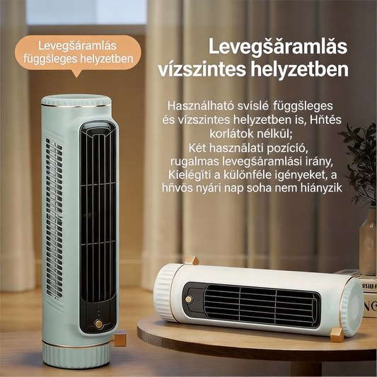 Hordozható mini ventilátor – Vegyen egy másodikat 50% kedvezménnyel, és élvezze a frissítő hűsítést bárhol!