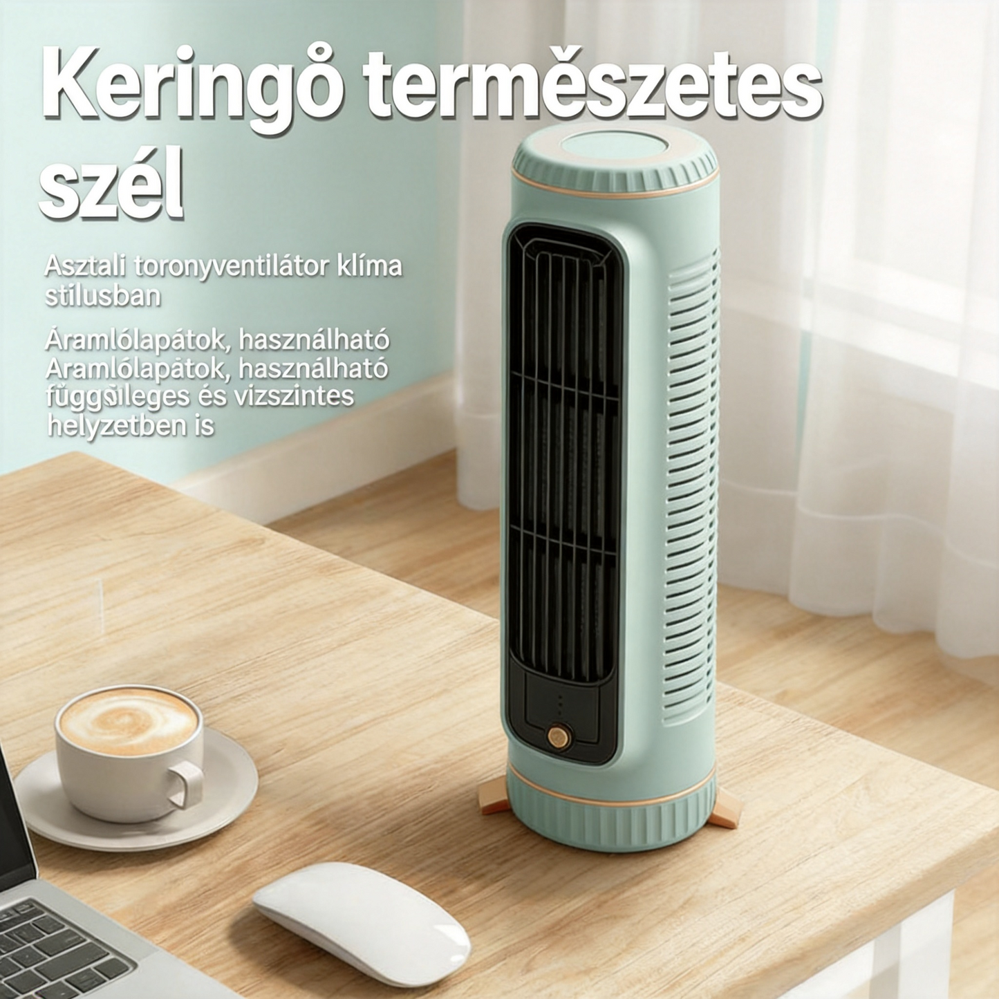 Hordozható mini ventilátor – Vegyen egy másodikat 50% kedvezménnyel, és élvezze a frissítő hűsítést bárhol!
