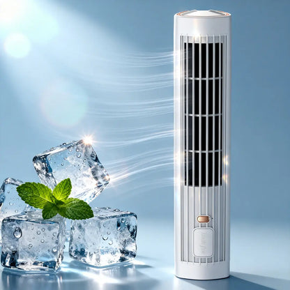 ❄️ 2 az 1-ben USB tölthető asztali & álló toronyventilátor – csendes mini ventilátor irodába, tanuláshoz, kempinghez és kültérre | hordozható, erős légáram, nyári sláger 🔥